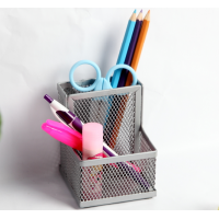 New Design Metal Mesh 2 Components Pen Holder