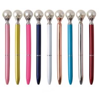 new style big pearl ball pen custom logo gift pen